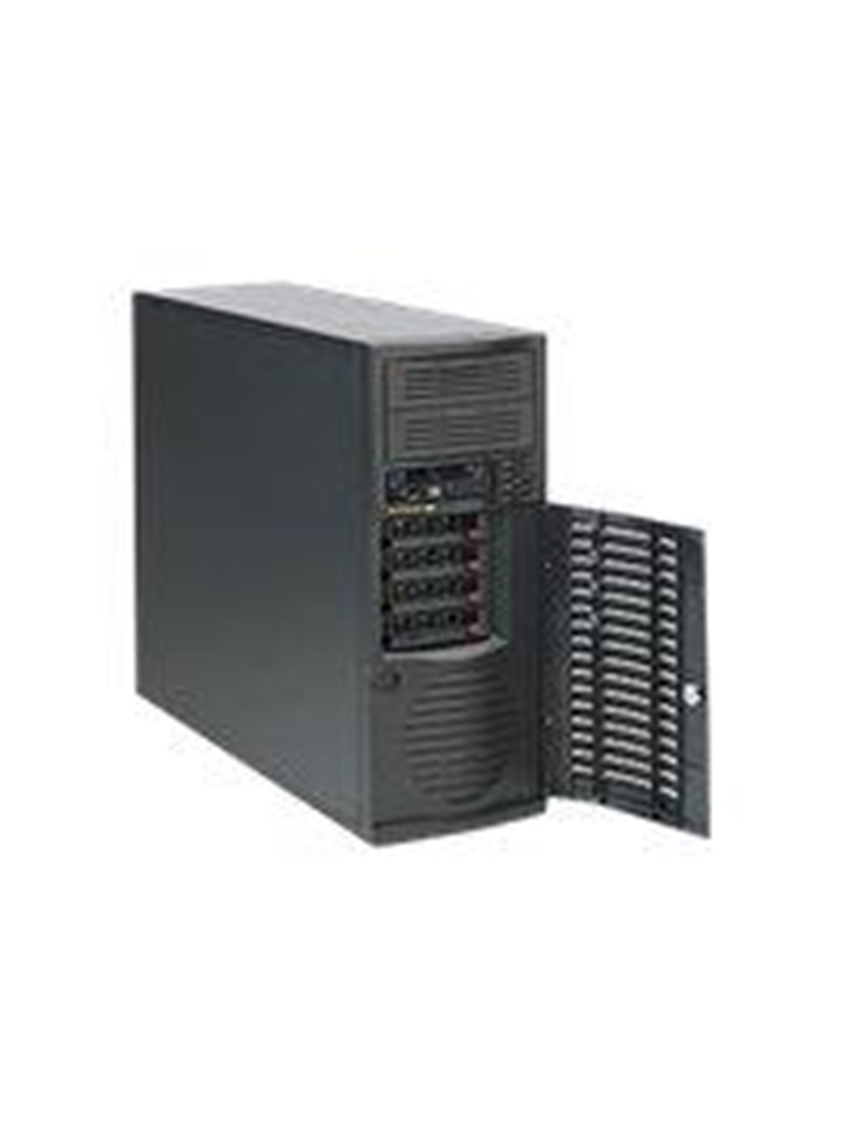 Supermicro SC733 TQ-668B - Gehäuse - Tower - Schwarz