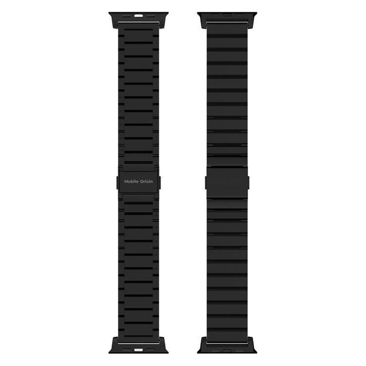 Mobile Origin Titanium Band Modena - black - Apple Watch Ultra 49mm (49 mm, Carbon, Titanium) (MO-TBM-BLK)