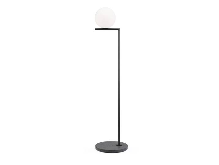 FLOS OUTDOOR lampadaire d'extérieur IC F1 (Noir, lave noir - Verre soufflé, métal et marbre)