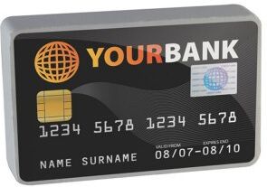 Antistress a forma di carta di credito in poliuretano 5.5x9cm Personalizzate o neutre
