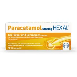 PARACETAMOL 500 mg HEXAL b.Fieber u.Schmerzen Tab. 20 St
