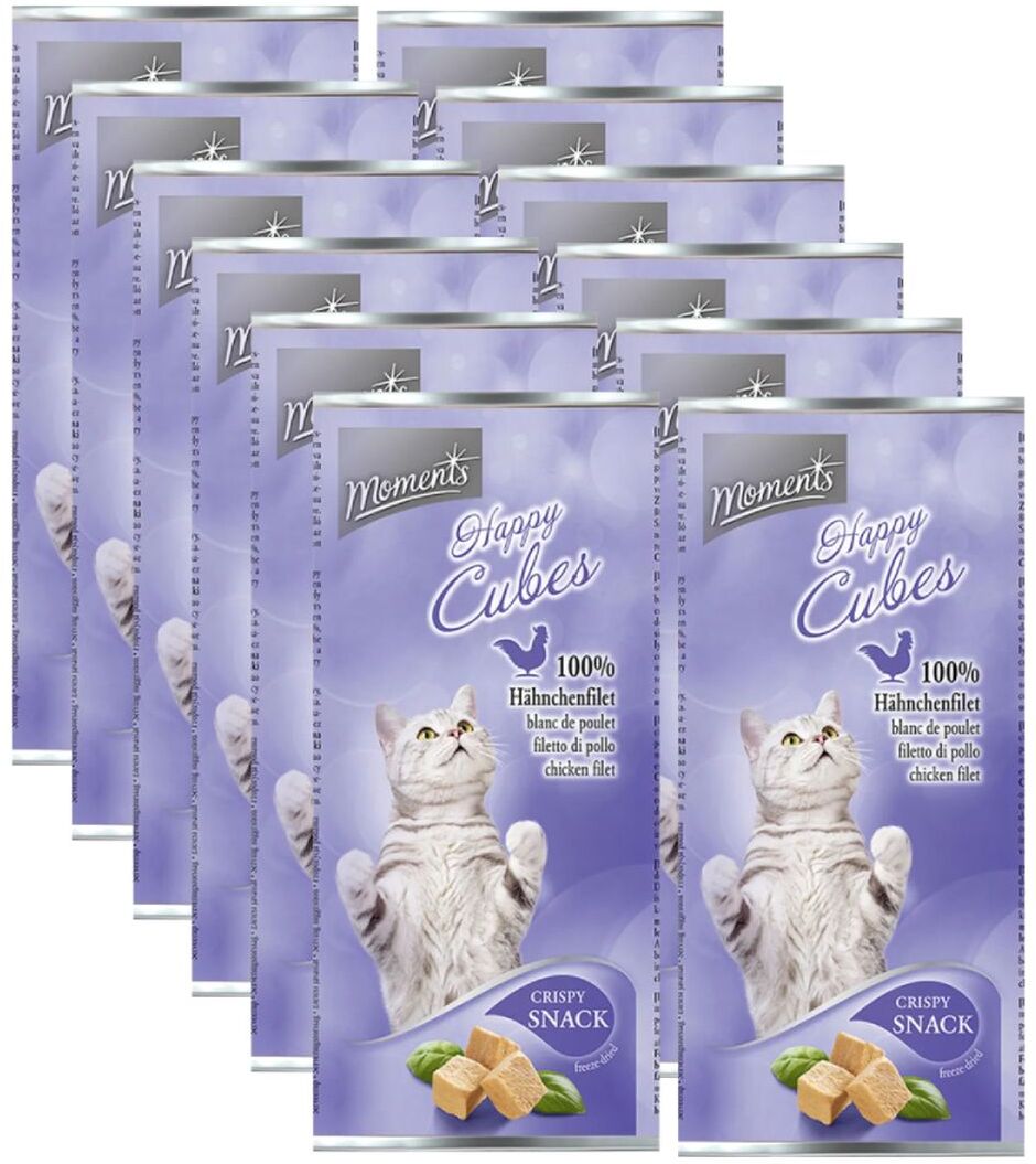 Kit Risparmio 300G Moments Snack Cat Happy Cubes POLLO