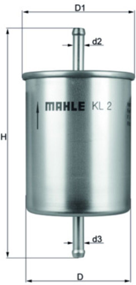 Kraftstofffilter MAHLE KNECHT KL 2