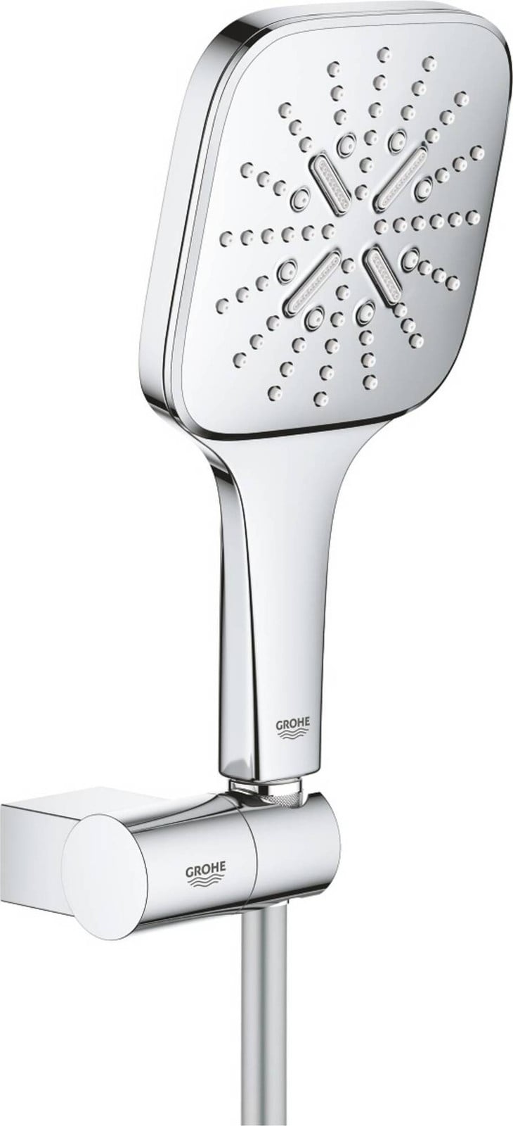 GROHE Rainshower SmartActive 130 Cube wanddoucheset met 3 straalpatronen