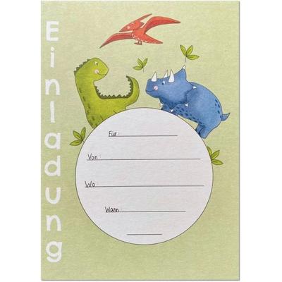 KEITCARDS Einladungskarte Dino, Karte für Einladung, Geburtstag, 1 Stück