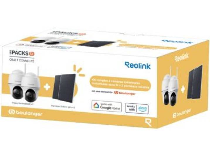Reolink - Caméra De Surveillance B420 + Panneau Solaire X2