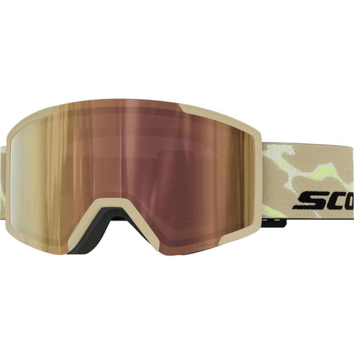 Scott Goggle Shield LS mojave beige / amp ls cinnamon chrome s1-3 (7813) - 2778367813375
