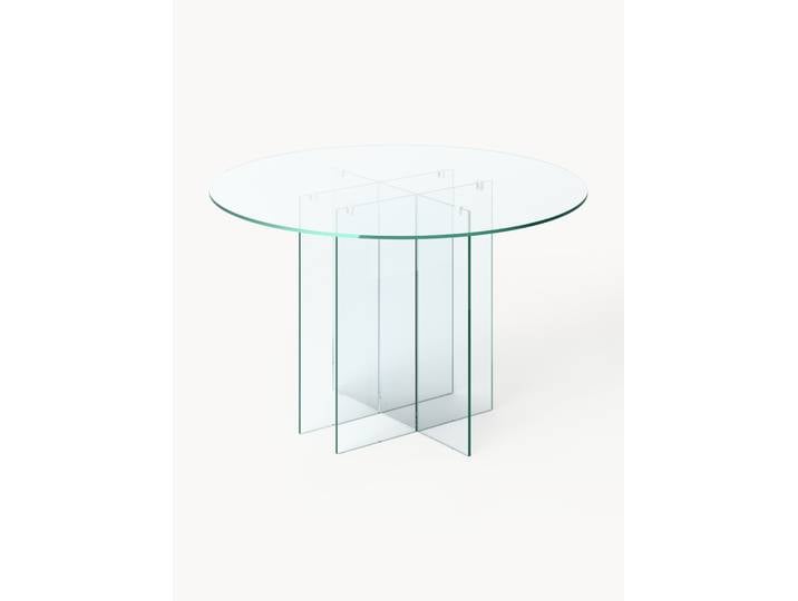 Table ronde en verre Anouk, tailles variées