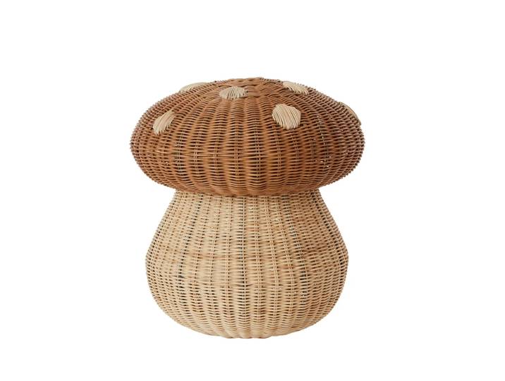 OYOY - Mushroom Aufbewahrungskorb, Ø 42 x H 46 cm, natur