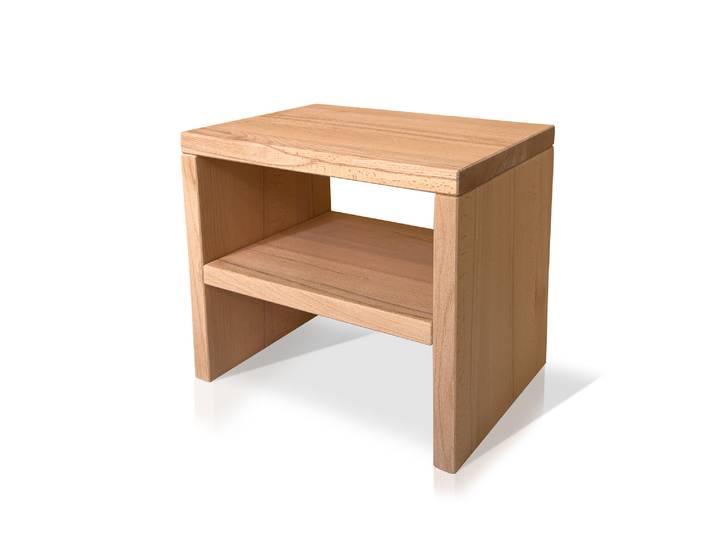DAKONA Nachtkommode, Material Massivholz, Buche unbehandelt