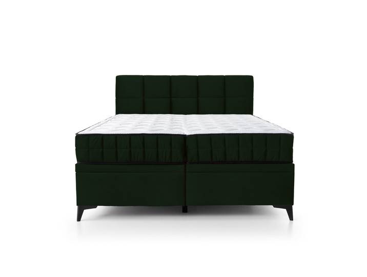 Kontinentales Bett 180x200 cm Beriano mit Stauraum und Matratze,