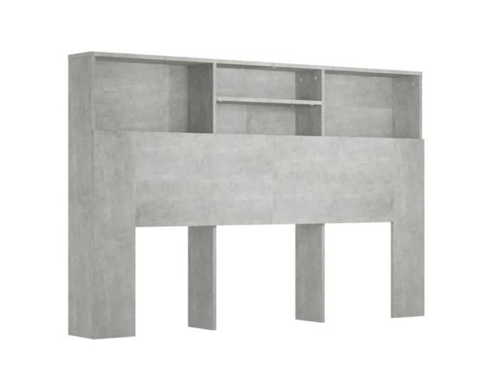 Armoire de tête de lit - DUOKON - Gris béton - Contemporain - Design