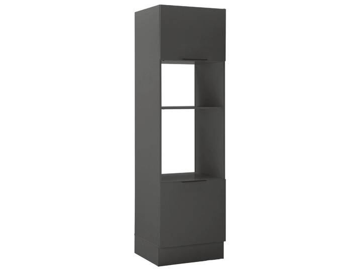 Carryhome Geräteumbauschrank Multan, Graphit, 1 Fächer, einzeln stellbar, 60x211x57 cm, individuell planbar, Küchen, Küchenmöbel, Küchenschränke, Geräteumbauschränke