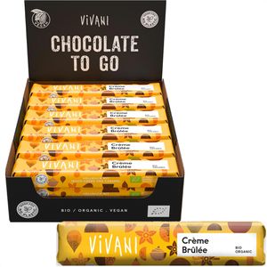 Vivani Schokoriegel Creme Brulee, BIO, 720g, je 40g, 18 Riegel