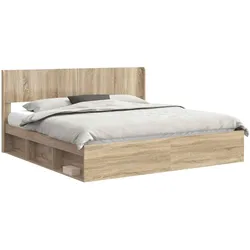 vidaXL, Bett, Bettrahmen (203 x 203 cm)