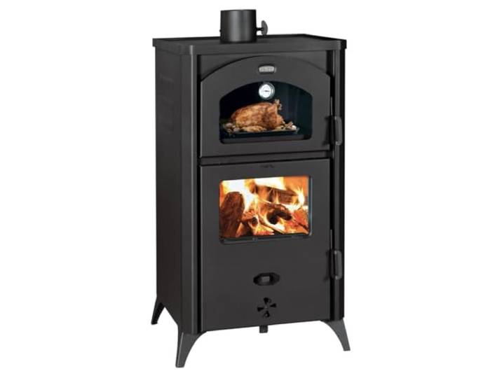 Holzofen mit Backofen, Kochherd, 14 kW Heizleistung