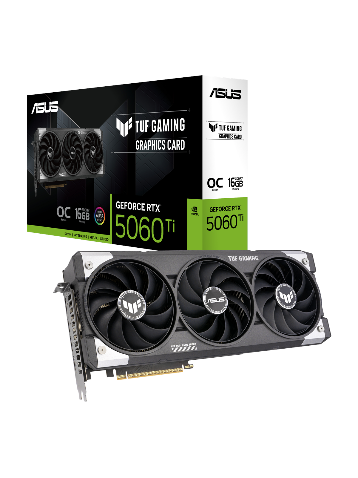 ASUS GeForce RTX 5060 Ti TUF OC - 16GB GDDR7 RAM - Grafikkarte