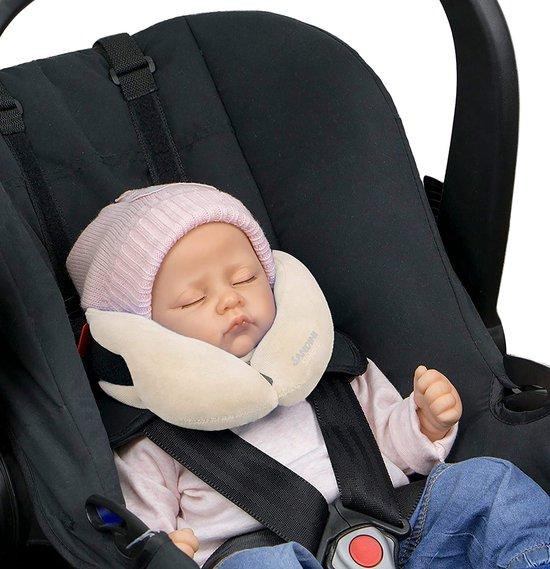 Unyqoos Baby neksteun – Slaapkussen voor autostoeltje, fietsstoeltje, kinderwagen en draagzak
