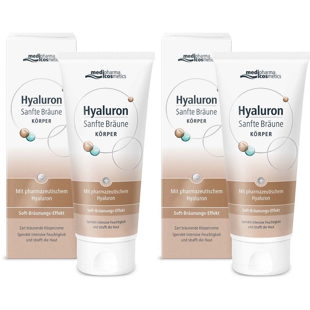 Hyaluron Sanfte Bräune Körperpflege Creme 2x 2x200 ml