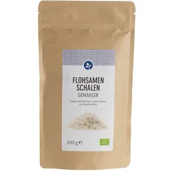 FLOHSAMENSCHALEN gemahlen Bio Pulver 200 g