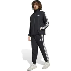 adidas Sportswear Basic 3-Streifen Woven Herren Trainingsanzug schwarz/weiß - S