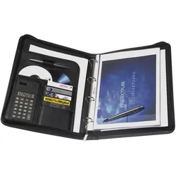 GENIE Ringbuchmappe Exclusive für DIN A4 schwarz