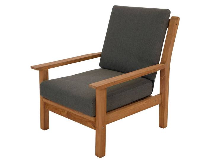 Lesli Living Loungesessel Lesli Living Loungesessel Stafford Taupe-grau/Teak
