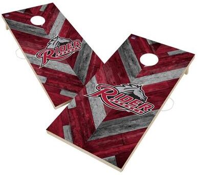 Skip's Garage Rider Broncs Cornhole Board Set