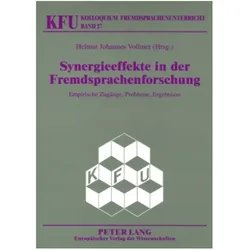 Synergieeffekte in der Fremdsprachenforschung, Fachbücher von Helmut J. Vollmer