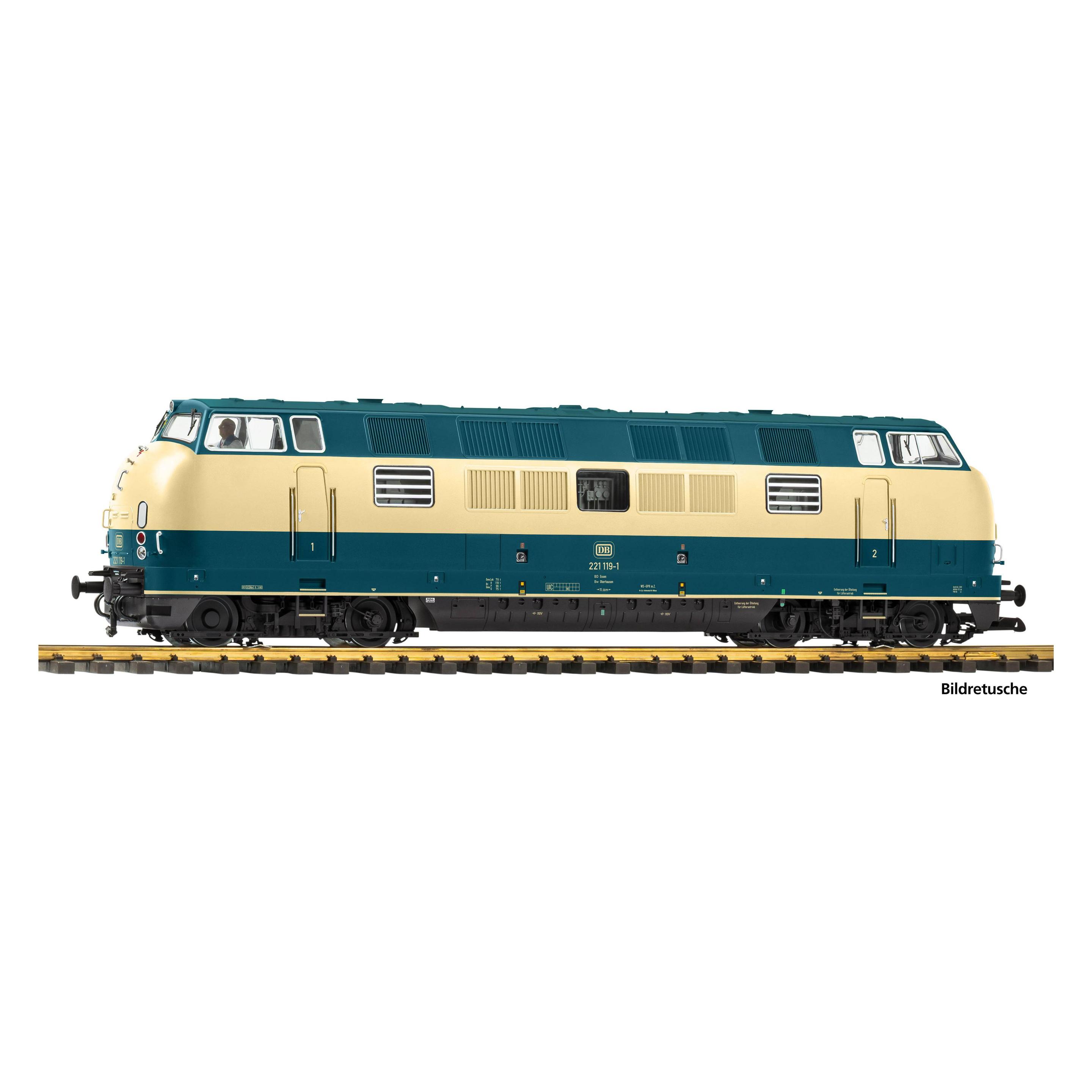 Piko G-Diesellok/Sound BR 221 blau beige DB Ep IV (37463)