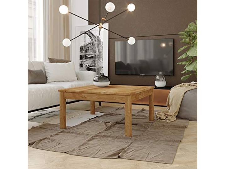 Krok Wood Couchtisch Tomas aus Massivholz (Eiche, 75 x 75 x 45 cm)