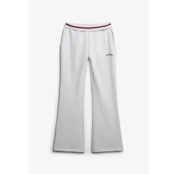 Superdry für Damen. W7011097A Flare Jogger-Hose grau (L), Lässig, Baumwolle