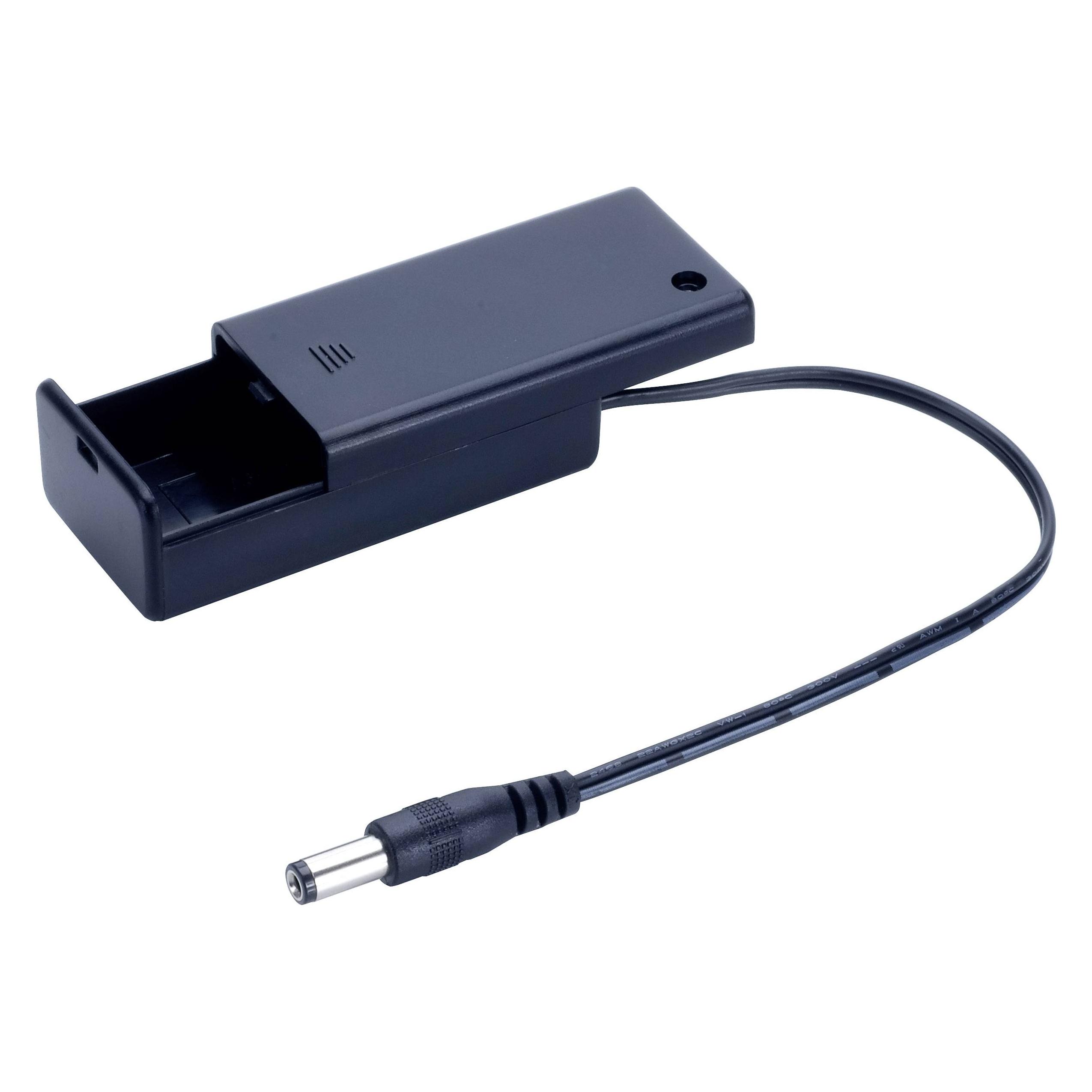 Tru Components Batteriehalter 1x Klinkenstecker (SBH-9VAS+DC PLUG)