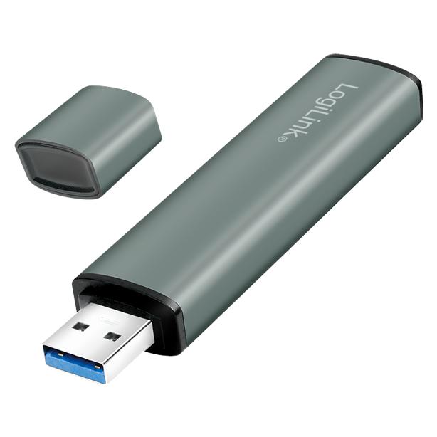 LogiLink Cardreader USB 3.2 Hub 2-port grey (USB-A, 4 Ports) (UA0394)