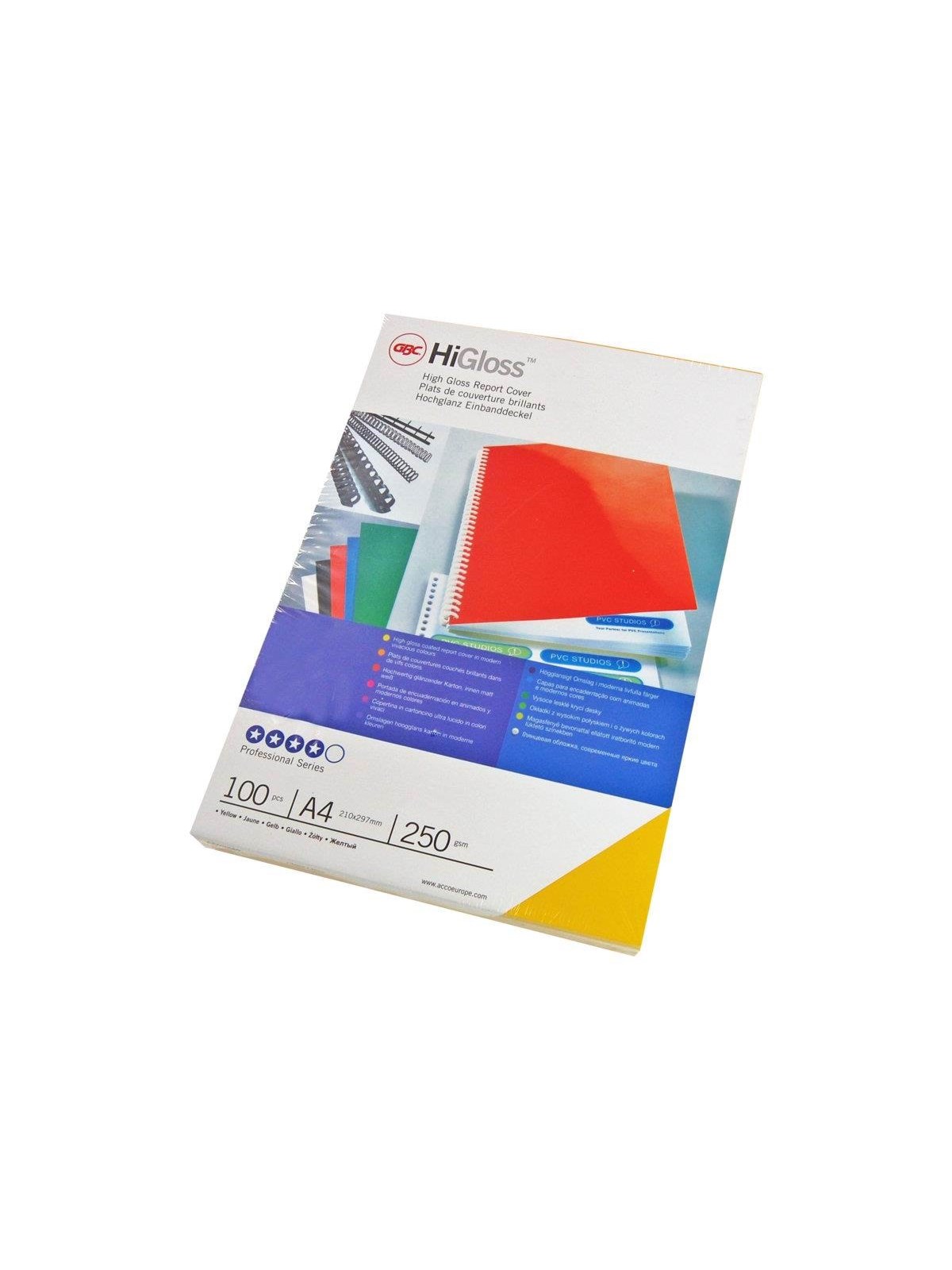 GBC HiGloss Deckblatt A4 250 g/m² Rot