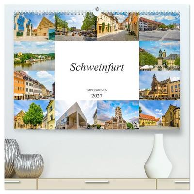 Schweinfurt Impressionen (hochwertiger Premium Wandkalender 2027 DIN A2 quer), Kunstdruck in Hochglanz