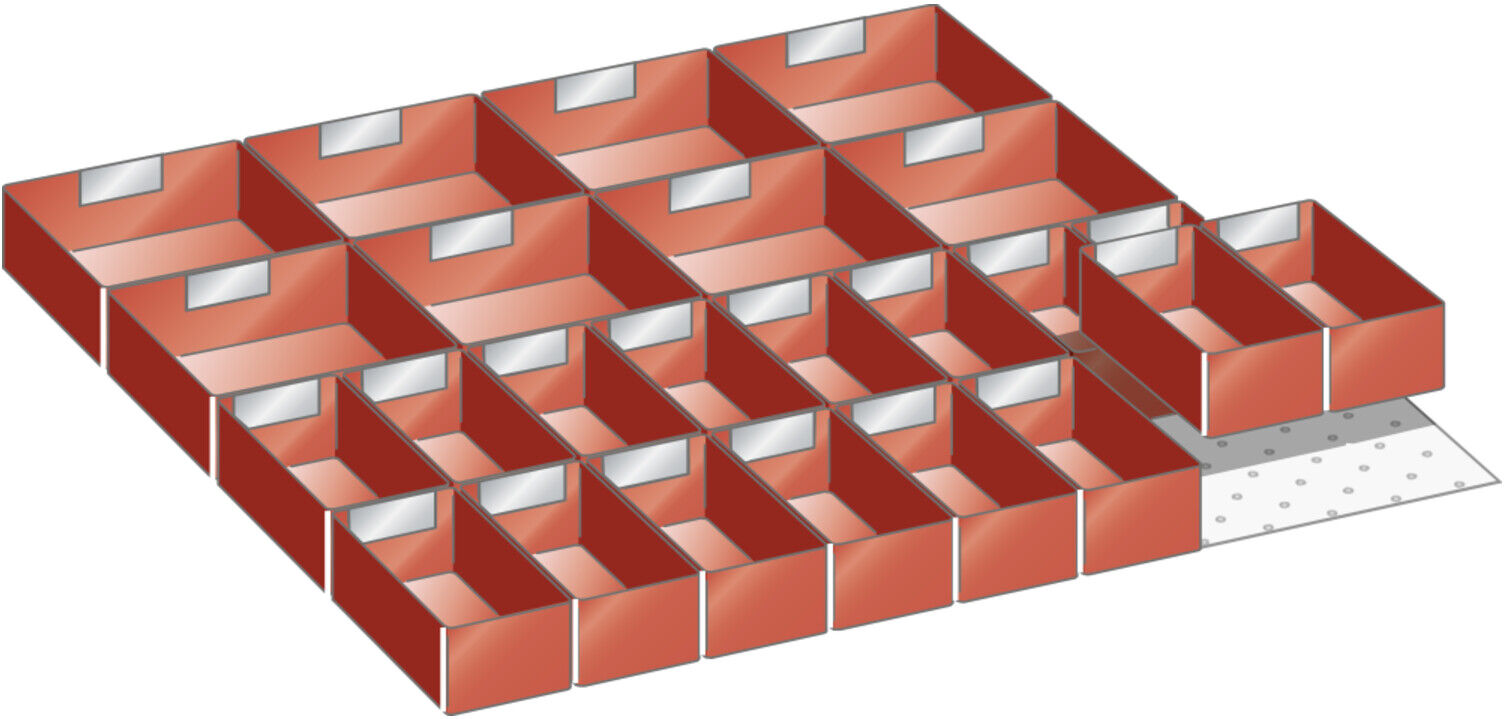 Lista Set Einsatzkästen 36x36E (BxTxFH) 612x612x100mm (100.391.000)