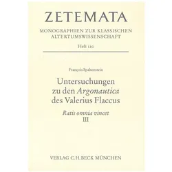 Untersuchungen zu den Argonautica des Valerius Flaccus, Fachbücher von François Spaltenstein