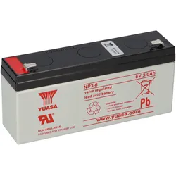 Yuasa NP3-6 AGM-Bleiakku 6V 3Ah – Faston F1 4,8 mm