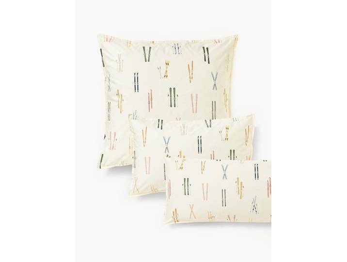 Taie d'oreiller hivernale en percale de coton Aspen