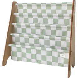 Gingham Buchständer grün aus recyceltem Material