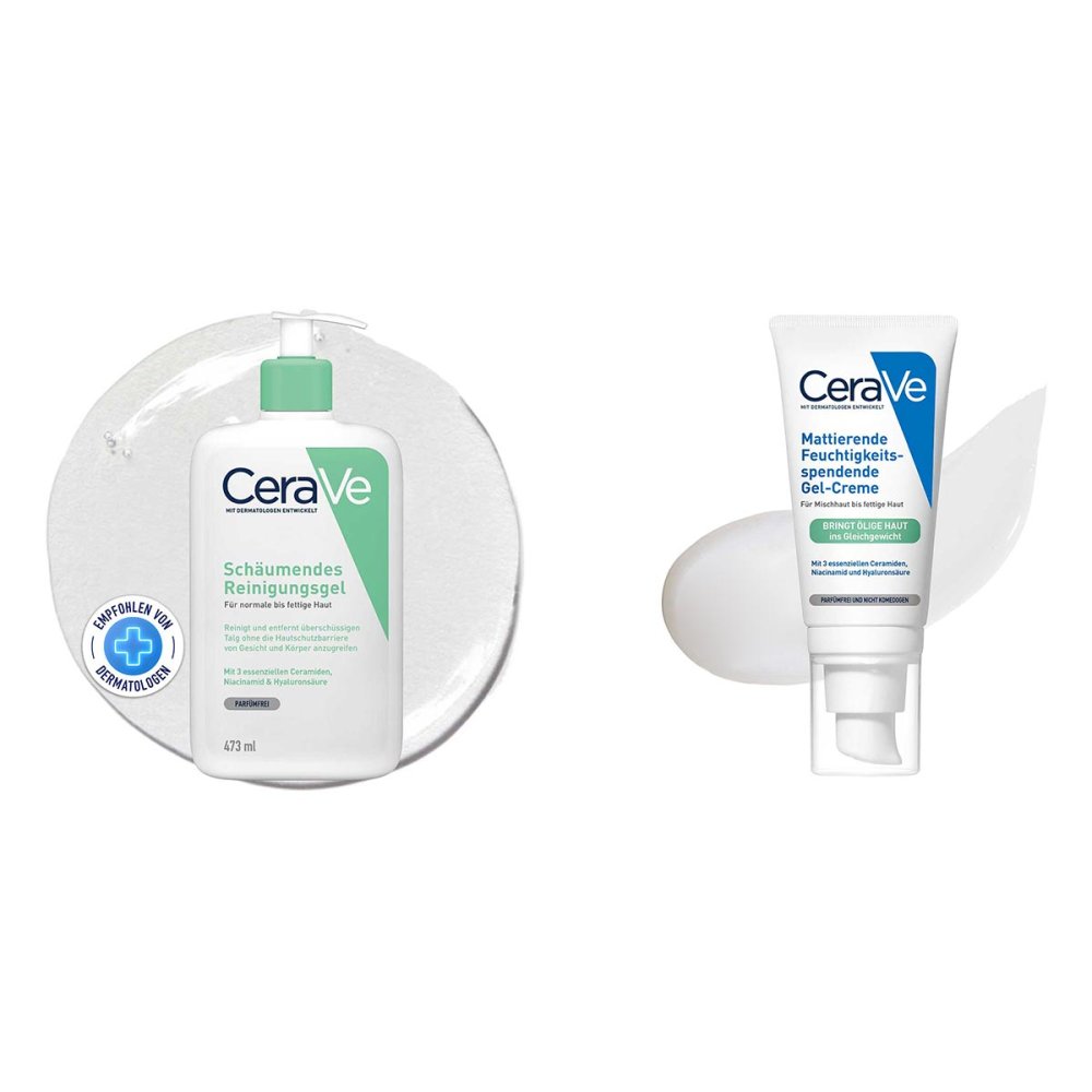L'Oreal Deutschland GmbH Geschäftsbereich CeraVe CeraVe Set für ölige Haut: Reinigung & Mattierende Gel-Creme 08105191