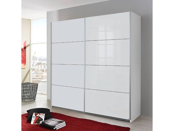 home24 Zweefdeurkast Subito-Color 181cm wit/wit