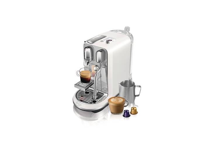 SAGE Kapselmaschine Creatista Plus Steel 1.5 l , Energieeffizienz: A++, bunt (silberfarben, weiß), B:40,78cm H:31cm T:17,1cm, Kaffeemaschinen, Kapselmaschine