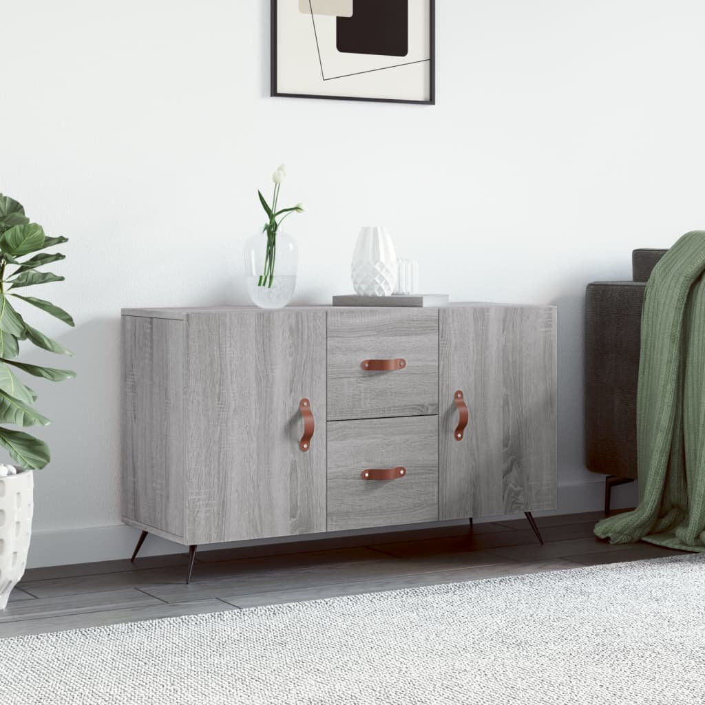 George Oliver Guerrette 100cm Sideboard Grey Sonoma 60cm H X 100cm W X 36cm D