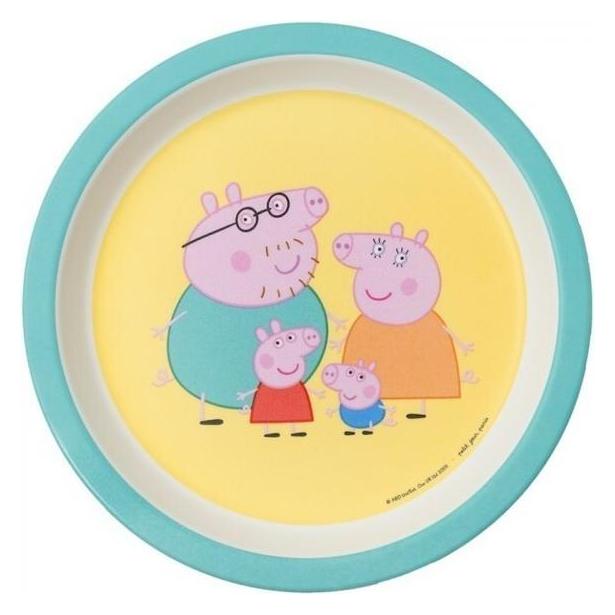 Petit Jour Paris Maison Petit Jour Melamin Teller, Peppa Pig Eltern (PI705K)
