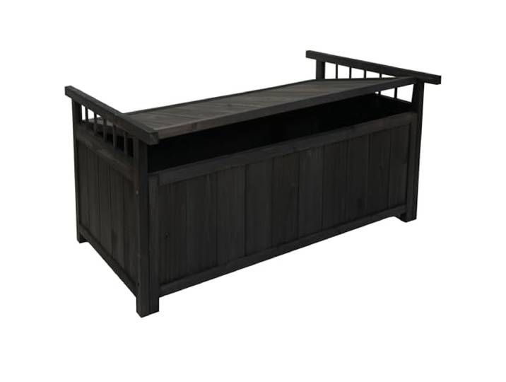 Mendler Aufbewahrungstruhe HWC-O13 Tanne Holz FSC® 53x108x60cm - anthrazit