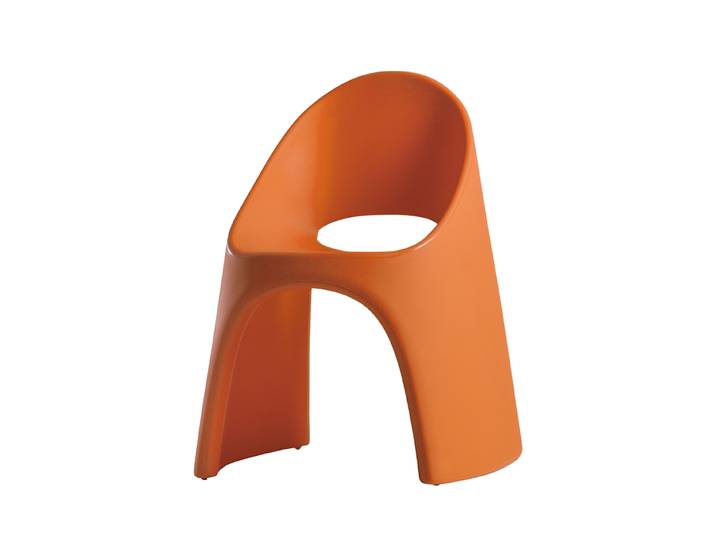 SLIDE set de 2 chaises AMELIE (Orange - Polyéthylène)