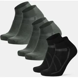 AERO FAHRRAD KURZSOCKEN - 3-Pack - Olivgrün | Schwarz - 35-38