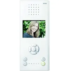 Ritto Video-Freisprechstelle, Color Komfort, weiß, Farb-TFT-Display mit 89 mm Displaydiagonale